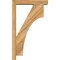 Ekena Millwork Westlake Block Rough Sawn Bracket w/ Offset Brace, Western Red Cedar, 4"W x 18"D x 30"H BKT0402X18X30WTL05RWR - alternate 4